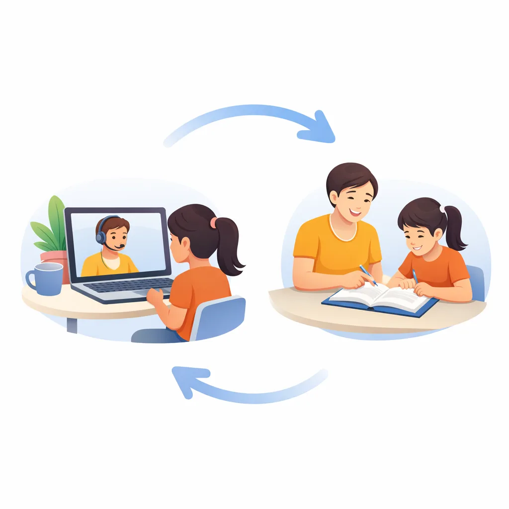 Switch between online and in-person